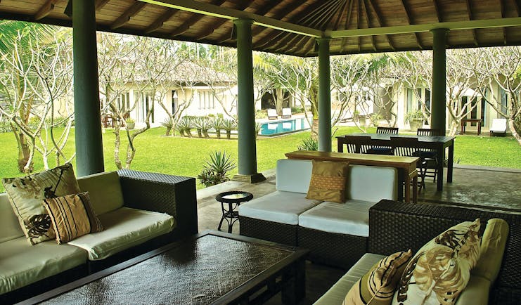 Elysium Villa Sri Lanka patio covered outdoor seating area sofas armchairs