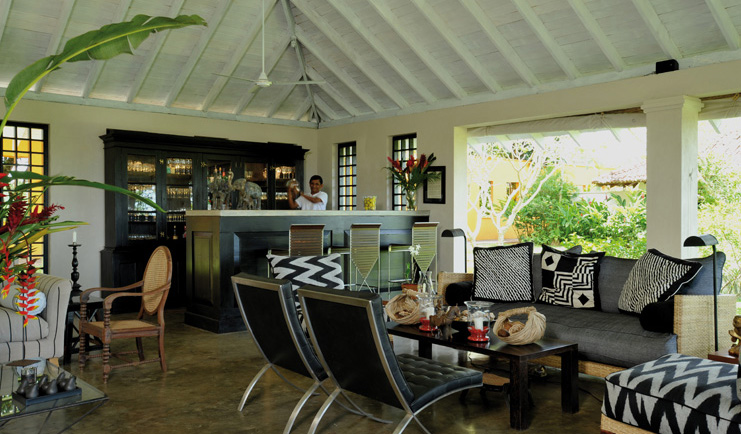 Kahanda Kanda Sri Lanka pavilion lounge seating area bar cocktails