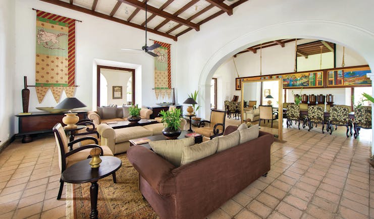 Tamarind Hill Sri Lanka lounge indoor communal seating area sofas armchairs grand décor