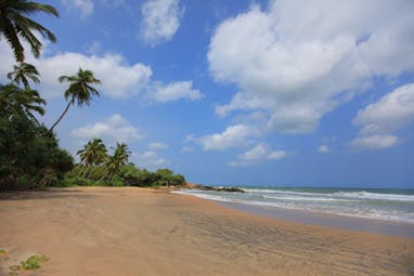 The Last House Sri Lanka beach sand ocean palm trees