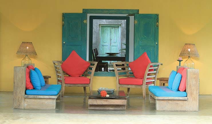 The Last House Sri Lanka veranda outdoor seating area sofas armchairs