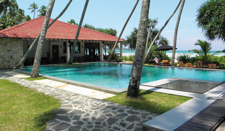Weligama Bay Resort Sri Lanka garden pool bungalow outdoor pool sea view
