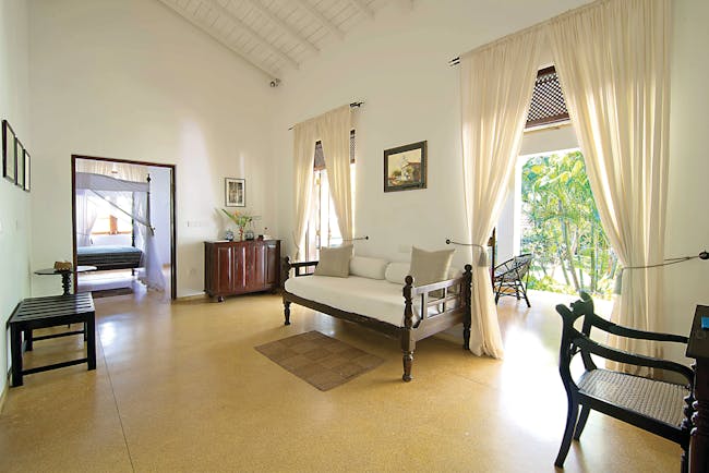 Why House Sri Lanka suite living area sofa terrace leading to garden