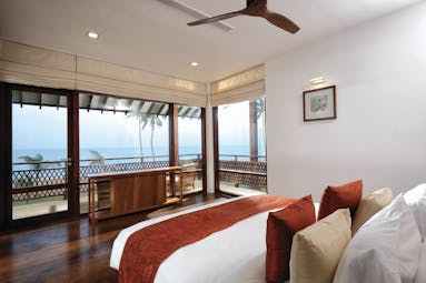 Anantaya Chilaw Resort Sri Lanka premium room bed panoramic terrace beach views