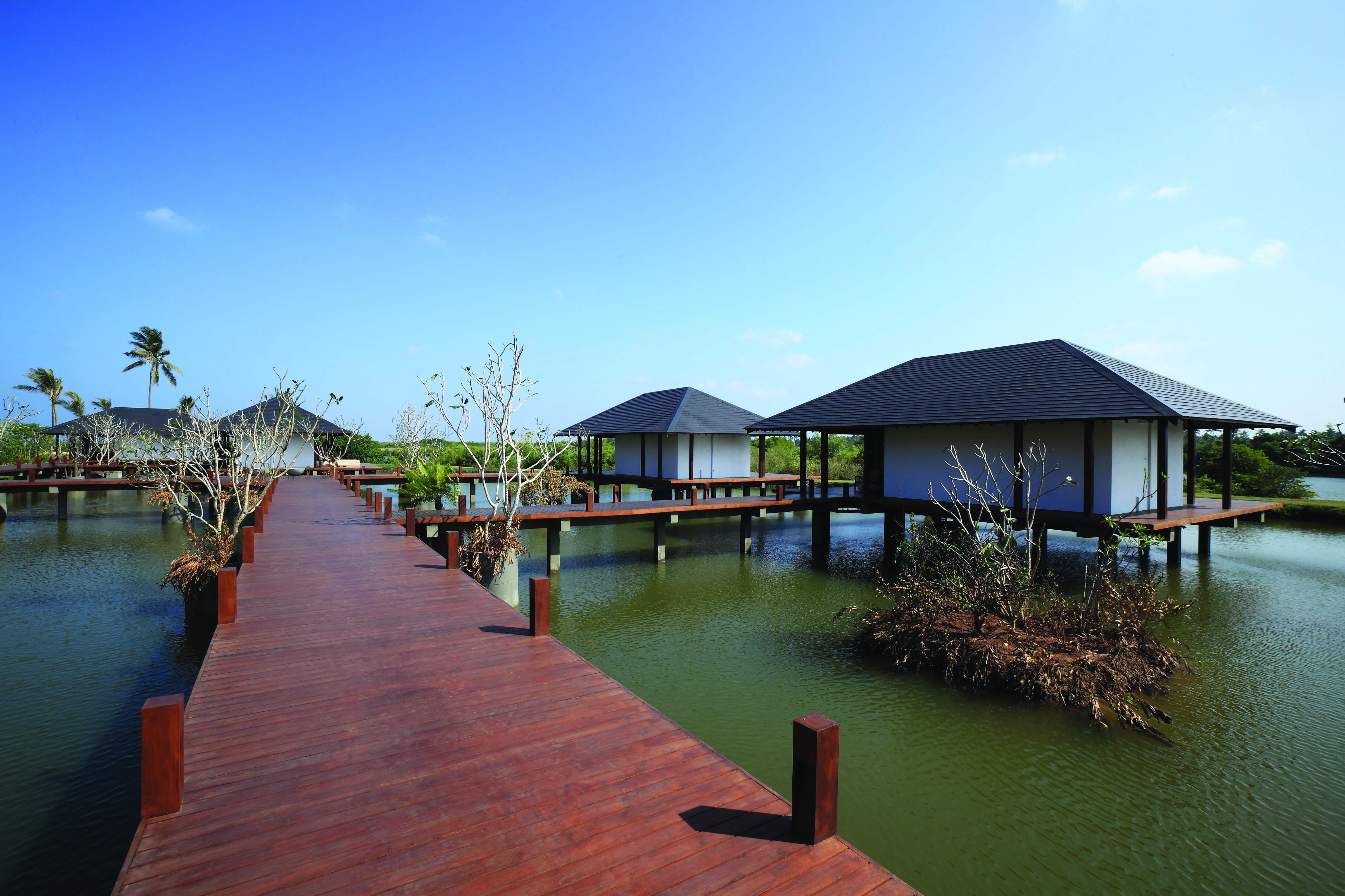 Anantaya Chilaw Resort Sri Lanka spa exterior villas walkway over water