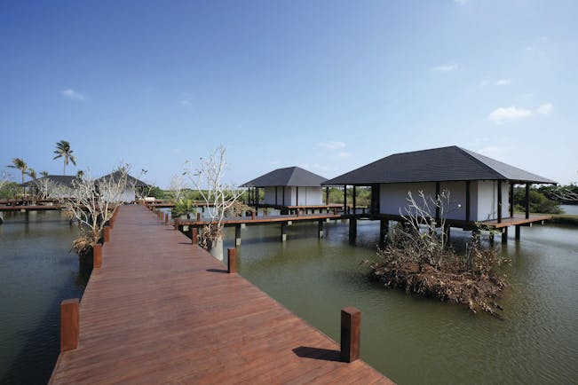 Anantaya Chilaw Resort Sri Lanka spa exterior villas walkway over water