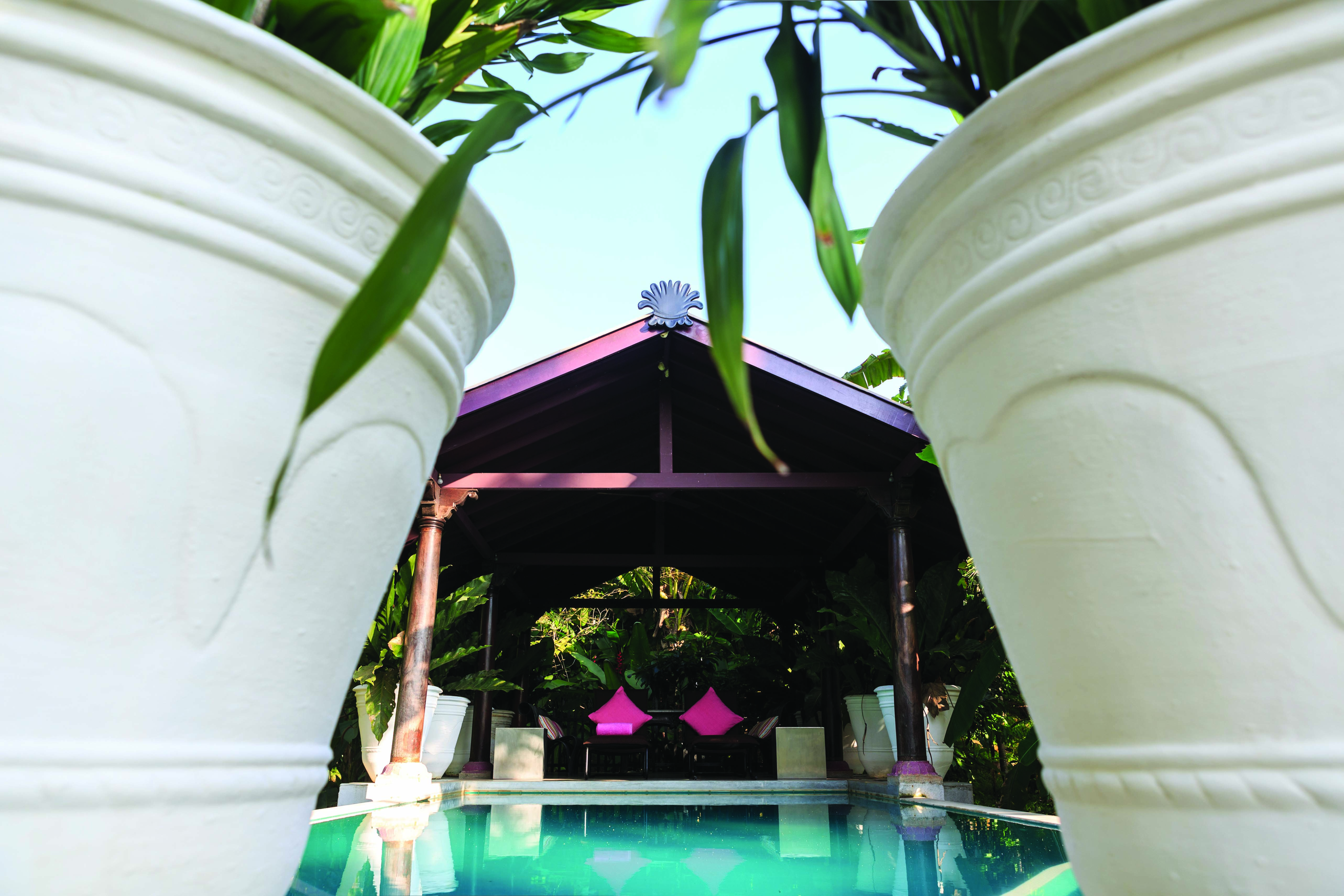 Casa Heliconia Sri Lanka pool chairs covered terrace
