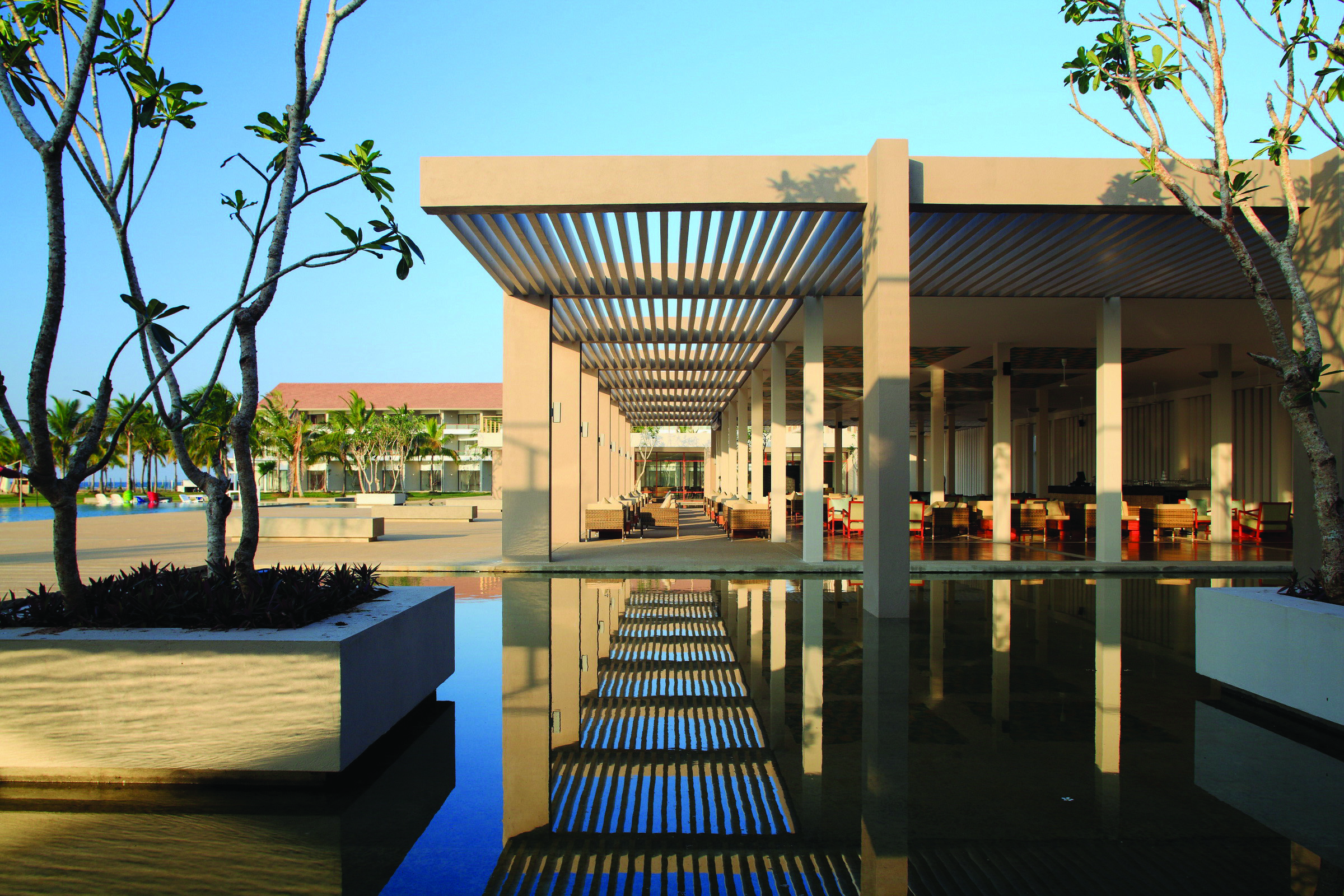Amaya Beach Resort Sri Lanka exterior water feature modern architecture