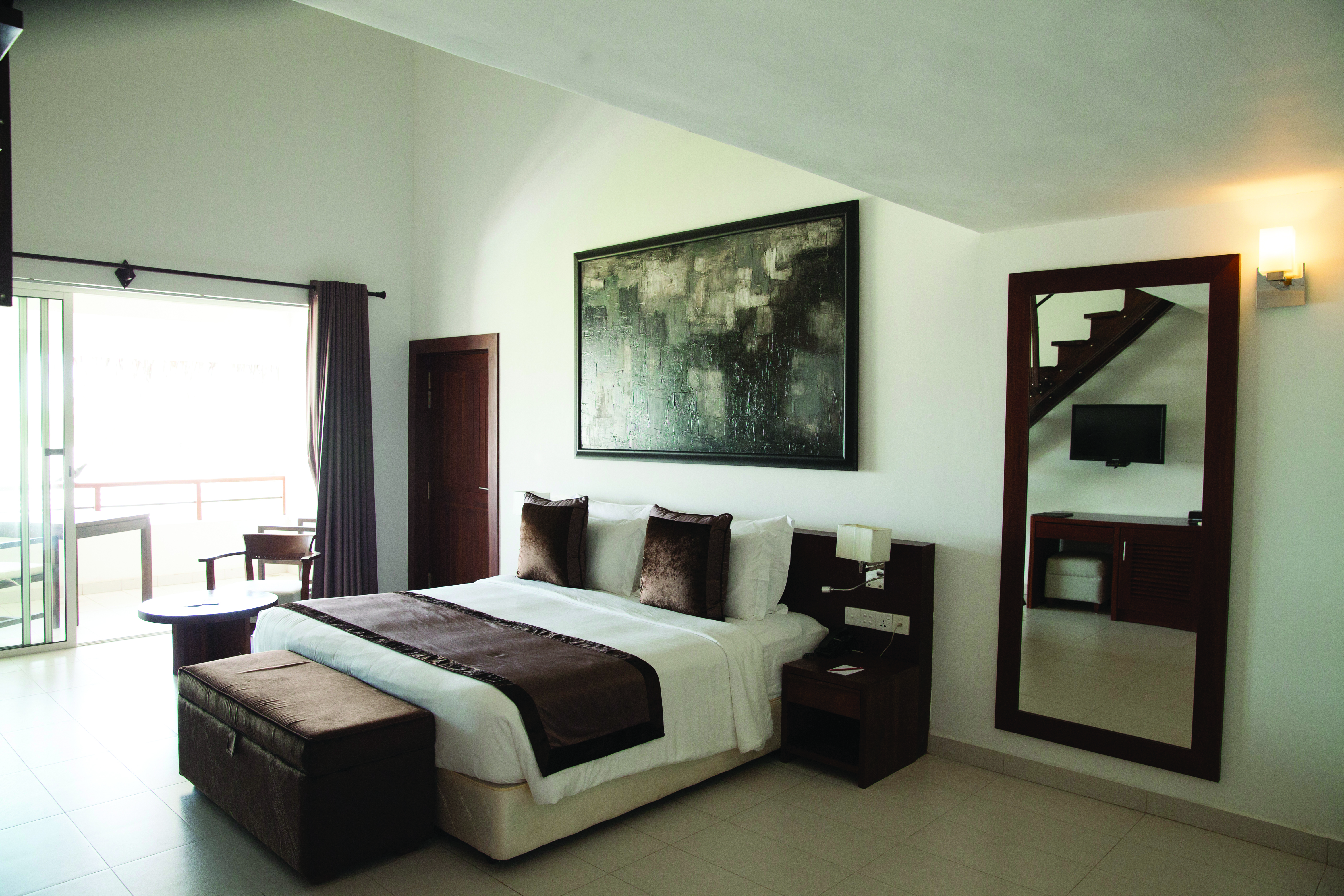 Anilana Pasikuda loft bedroom bed modern décor private terrace