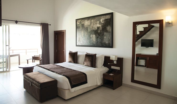 Anilana Pasikuda loft bedroom bed modern décor private terrace