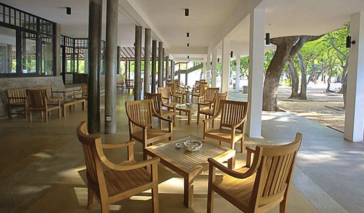Nilaveli Beach Hotel Sri Lanka dining outdoor terrace garden views
