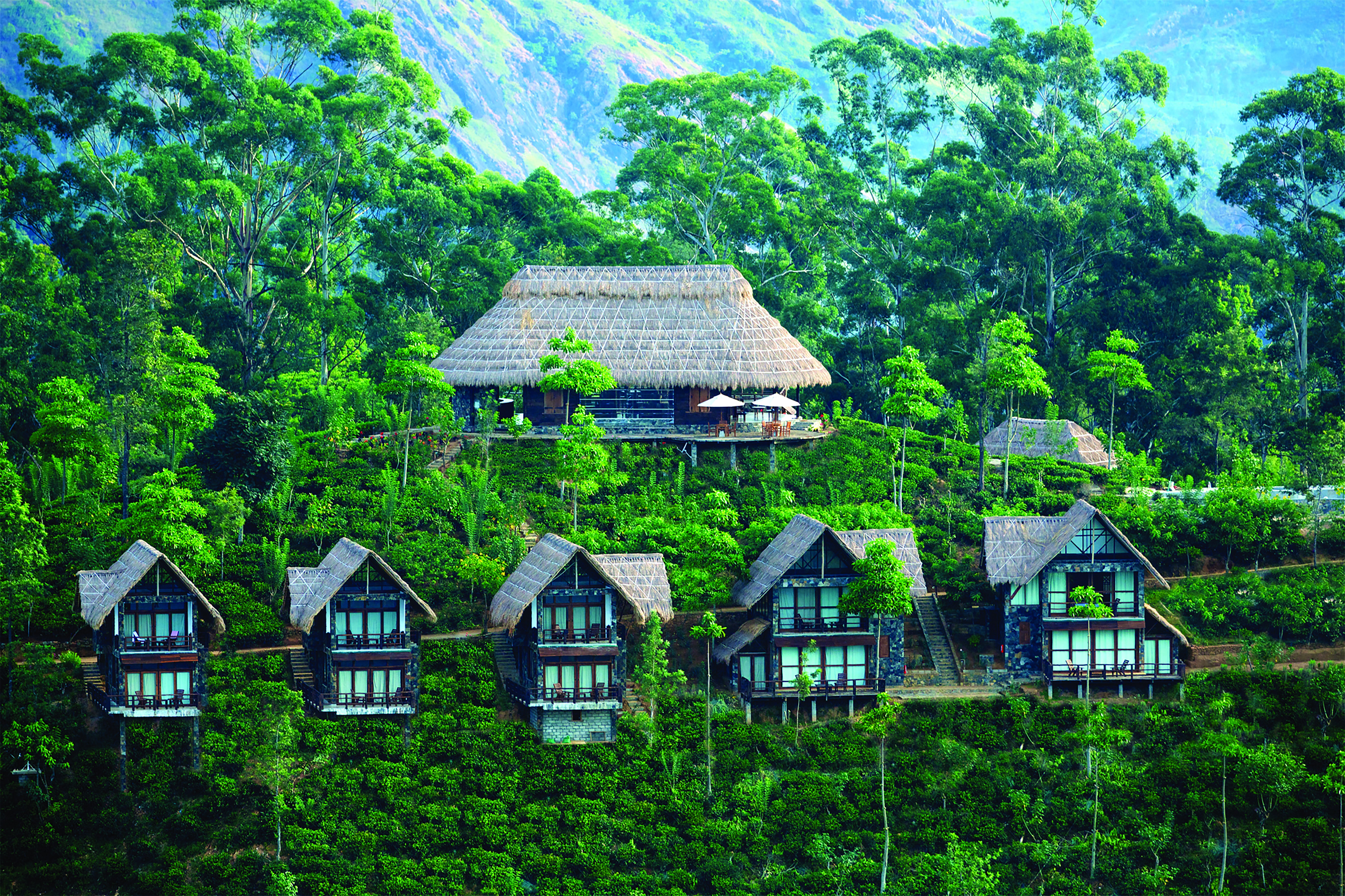 98 Acres Resort Sri Lanka terrace outdoor seating area stunning countryside views