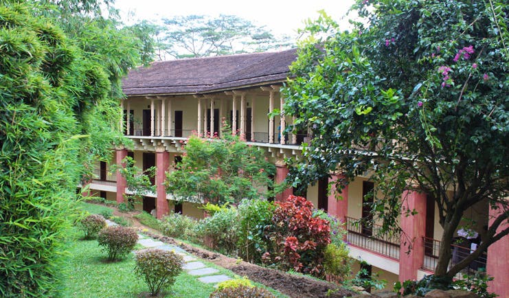 Amaya Hills Sri Lanka exterior hotel building with balconies gardens and trees