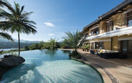 Bougainvillea Retreat Sri Lanka infinity pool terrace outdoor seating views of countryside