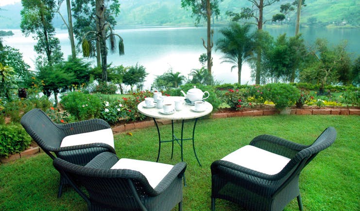 Ceylon Tea Trail Sri Lanka summerville garden outdoor dining room lake view