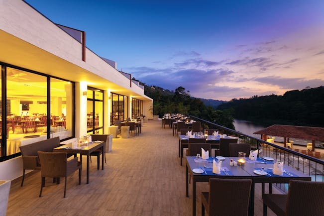 Cinnamon Citadel Sri Lanka dining terrace views of lake and countryside