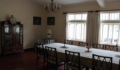 Ellerton Sri Lanka dining room indoor restaurant long dining table 