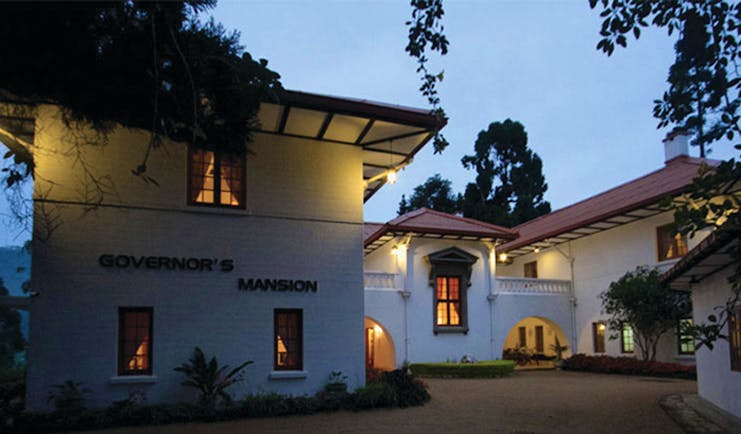 Governor's Mansion Sri Lanka exterior hotel building drive way 