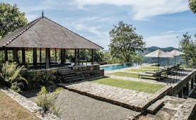Living Heritage Sri Lanka pool side sun loungers lawns covered veranda countryside surrounds