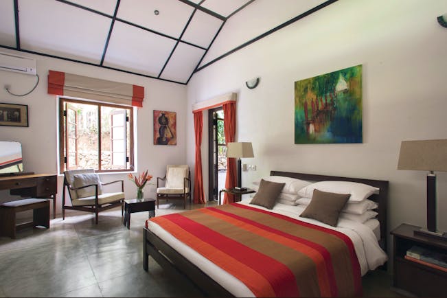 Rosyth Estate House Sri Lanka cardamom suite bed armchairs bright modern décor