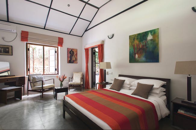 Rosyth Estate House Sri Lanka cardamom suite bed armchairs bright modern décor