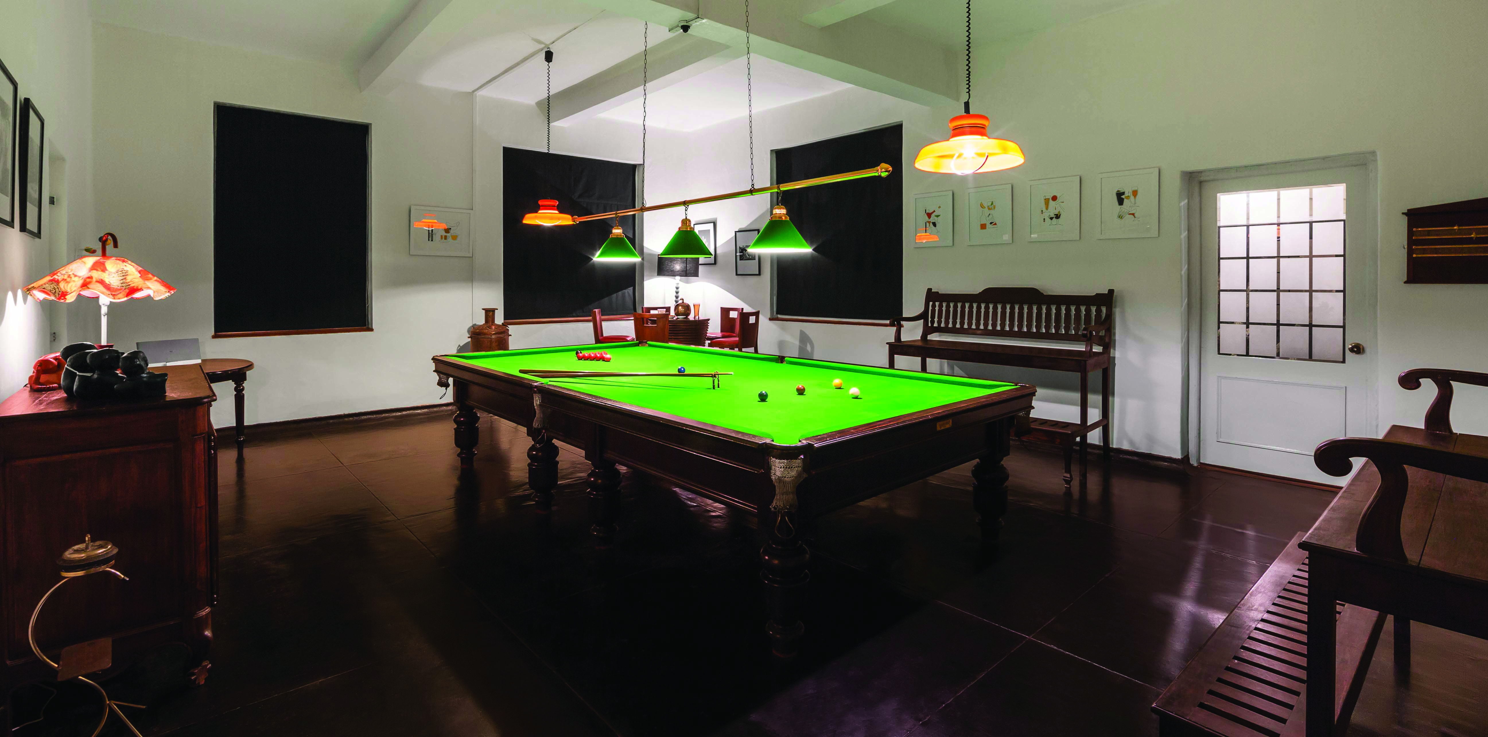 Taylor's Hill Sri Lanka games room billiard table elegant décor