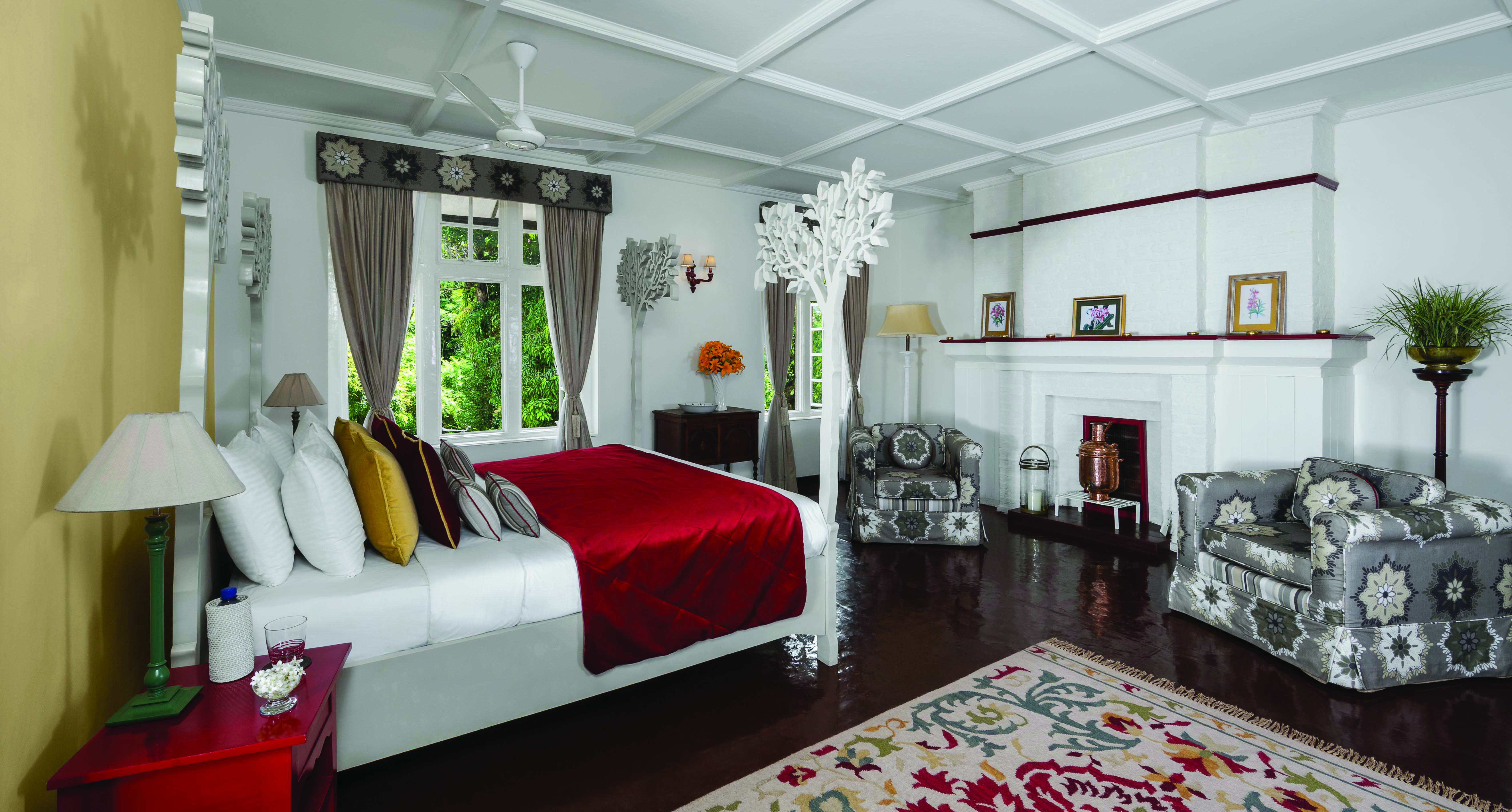 Taylor's Hill Sri Lanka pattiyagama room ornate four poster bed elegant décor