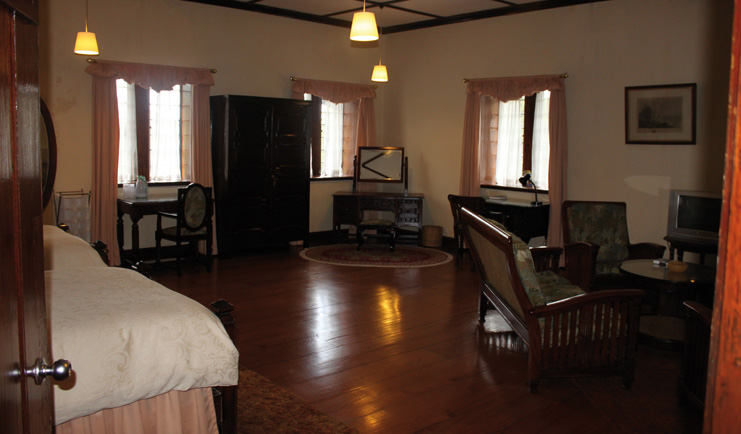 The Hill Club Sri Lanka south suite beds sofas traditional decor