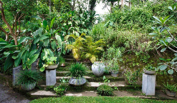 The Kandy House Sri Lanka garden stone steps greenery 