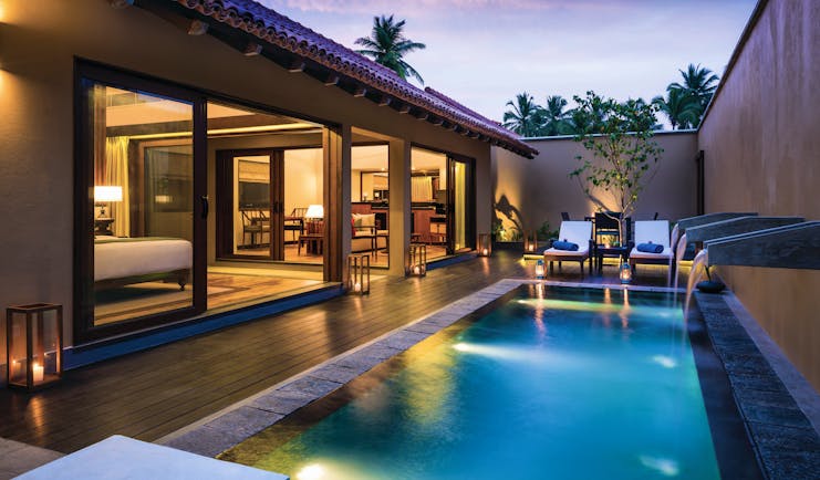 Anantara Kalutara Sri Lanka pool villa private pool sun loungers private enclosed terrace