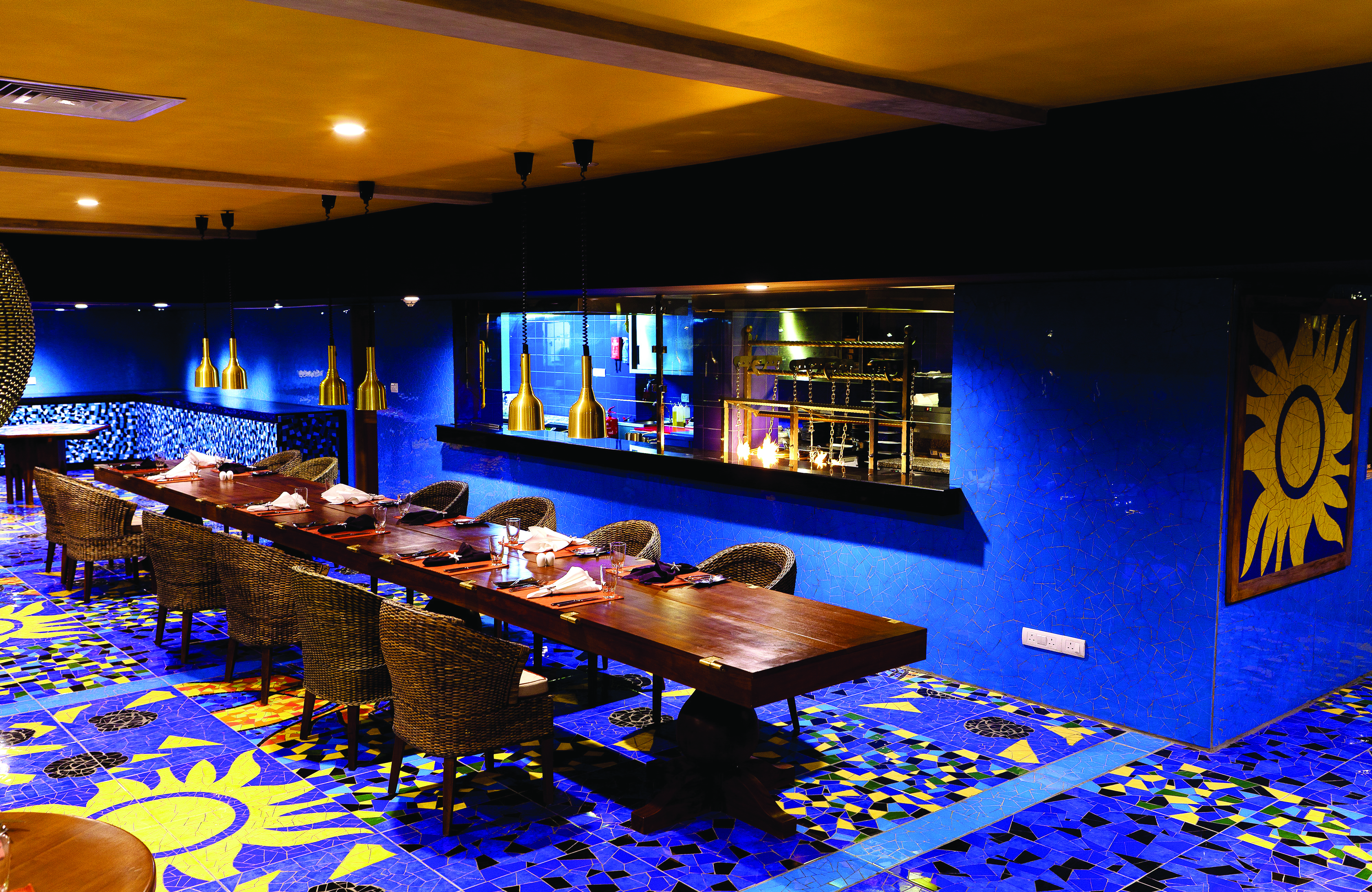 Cinnamon Bey Sri Lanka restaurant colourful tiles authentic décor