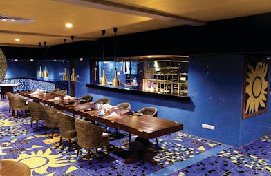 Cinnamon Bey Sri Lanka restaurant colourful tiles authentic décor