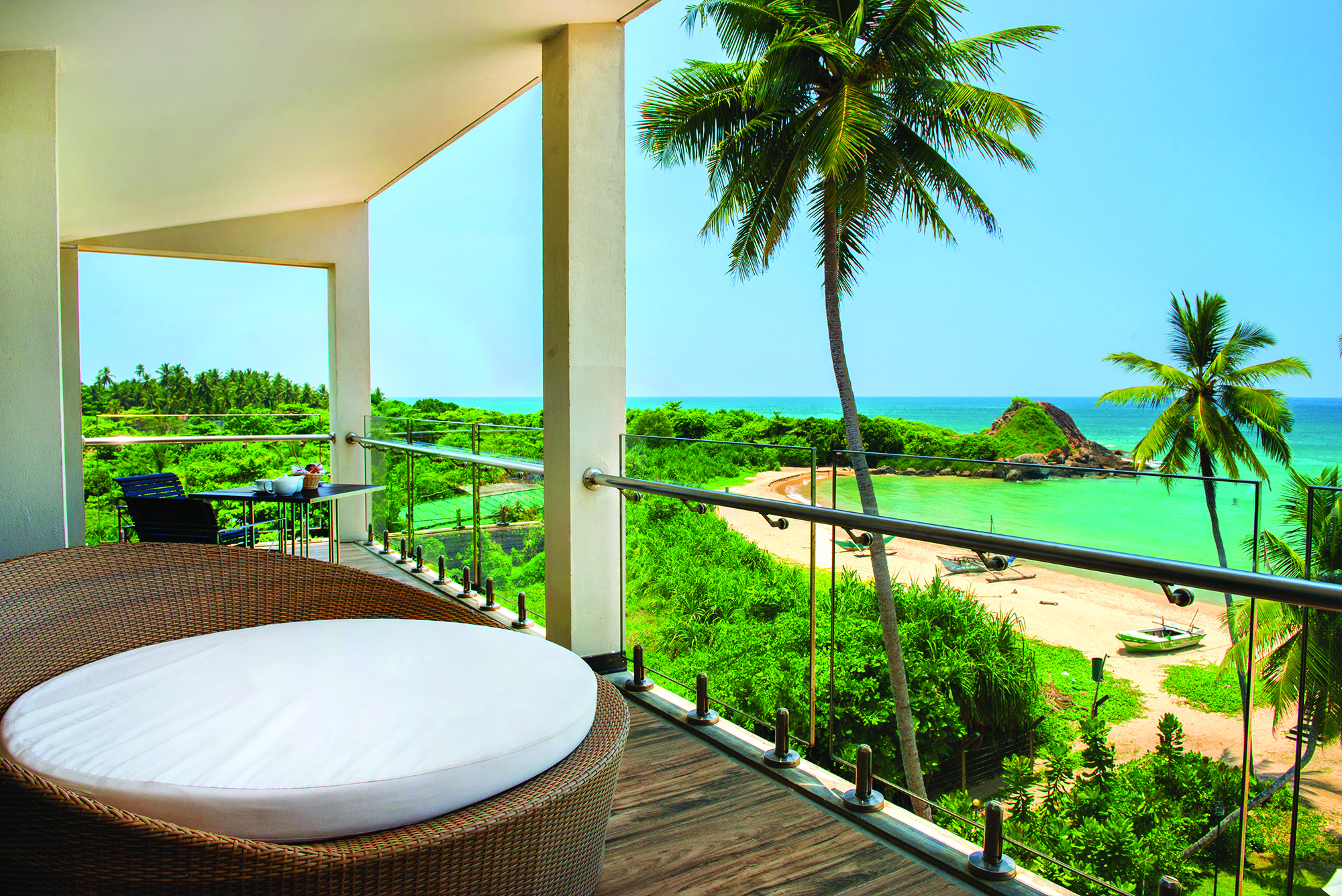Shinagawa Beach Sri Lanka suite terrace private outdoor seating overlooking beach