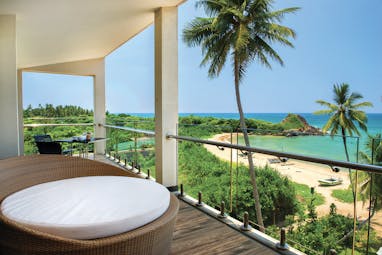 Shinagawa Beach Sri Lanka suite terrace private outdoor seating overlooking beach