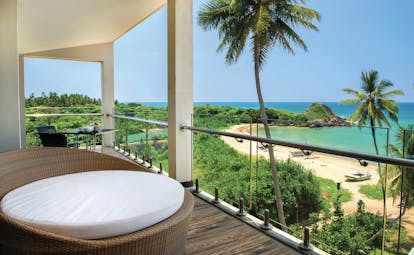 Shinagawa Beach Sri Lanka suite terrace private outdoor seating overlooking beach
