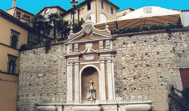 Hotel Fonte Cesia Umbria fountain impressive architecture