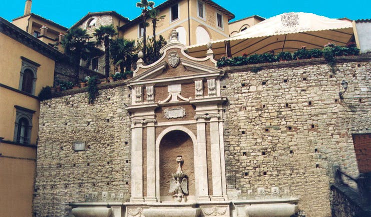 Hotel Fonte Cesia Umbria fountain impressive architecture